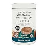 Host Defense MycoBrew Cocoa - Cocoa Drink Mix Includes Lion's Mane Mushroom Powder - Superfood Powder Drink Mix with Fair Trade Certified Chocolate - 10.6 oz (20 Servings)