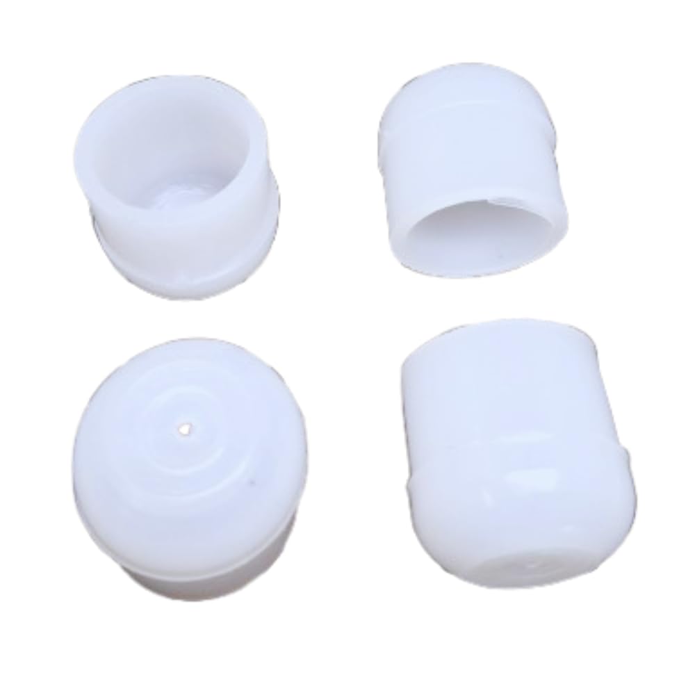Natkam Round Plastic Outer Bush White (1 inch / 25mm), Floor Protector PVC end Cap/Bush/Shoe/Cover for Furnitures Like Chair, Stool or Table Legs. Inner Dia 25mm. (White Colour) (10)-image-11