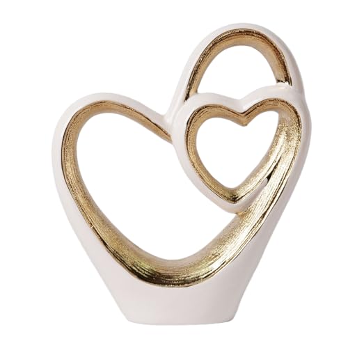 Estatua moderna figura corazón decoración hogar 12 in miniatura 1