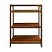 Casual Home Stratford 3-Shelf Folding Bookcase-Warm Brown