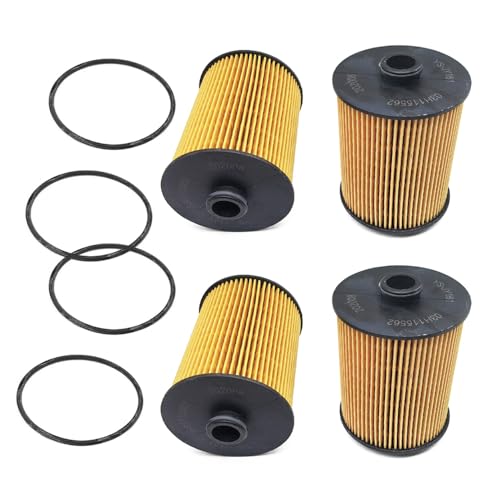 GOLACOD Oil Filter (4-Pack) Compatible with P-orsche Cayenne VR6 3.6L V6 2012-2018, VW Atlas 2018-2023, CC 2013-2017, Passat 2012-2018, Touareg 2012-2017 | Replace 03H115562 95810722210