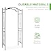Best Choice Products 92in Steel Garden Arch Arbor Trellis for Outdoor, Yard, Garden, Climbing Plants w/Decorative Wire Lattice - Black