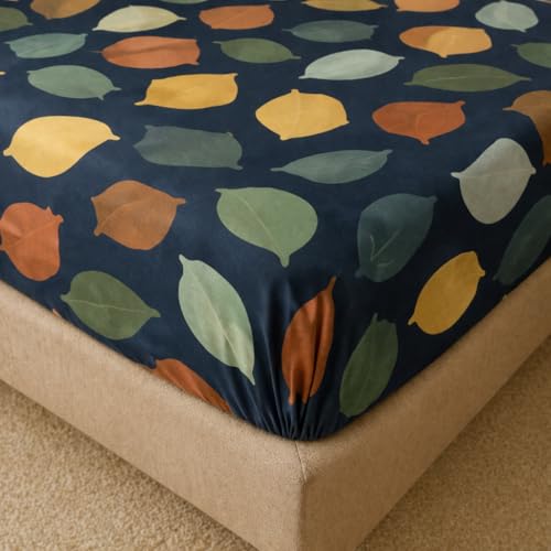 Image of Cotton Elastic Fitted Bedsheets with 2 King Size Pillow Covers Double Bed with All Around Elastic Supersoft Size - 72 King Sizex78+8 inches Color - Midnight Teal