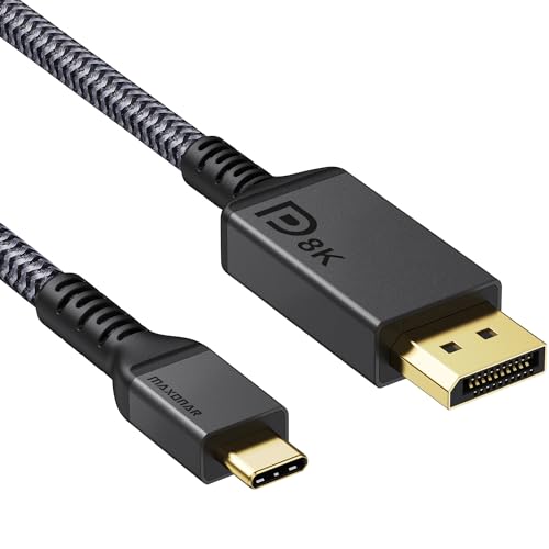 DisplayPortケーブル USB-C to DisplayPort 8K USB C to DisplayPort Cable, 8K 60Hz, Quality Gaming DP Cable
