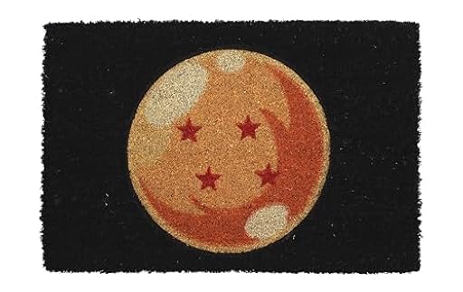 SD Toys - Felpudo 60 x 40cm Bola Estrella Dragon Ball | Ya disponible en tu tienda friki favorita! En mundofriki.es!