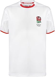 T-shirt de rugby officiel pour homme RFU - T-shirt pour fan de rugby Angleterre RFU - Haut décontracté de rugby Angleterre - T-shirt de loisirs pour homme