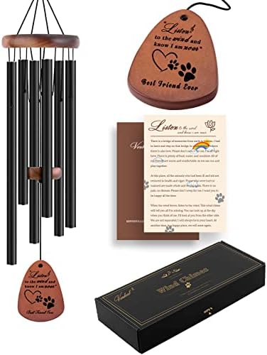 VENBEEL Pet Memorial Gifts, 28" Pet Memorial Wind Chimes, Dog Memorial Gifts, Pet Loss Gifts, Loss of Pet Sympathy Gift, Pet Remembrance Gift in Memory of Dog Cat