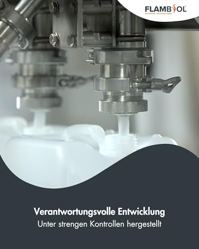 Höfer Chemie FLAMBIOL Gereinigtes Petroleum 1 L Heizöl - Entaromatisierte Qualität - Für Campingheizung, Petroleumlampe & Grillanzünder - Rußfreie Verbrennung