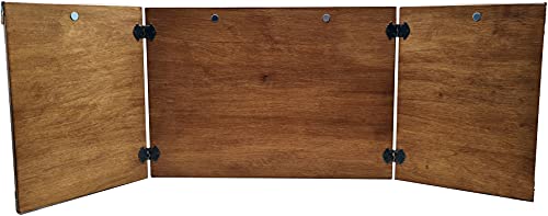 World of Dice - Premium Spielleiterschirm - aus Holz, ideal für D&D, DSA, Cthulhu und viele mehr, mit Magnete für… – Bild 7