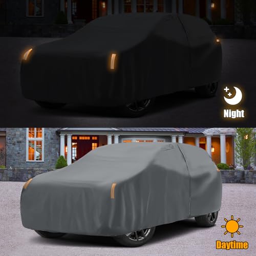 Image of Waterproof Premium Car Covers Replace for 2013-2025 Acura RDX, 10 Layers Heavy Duty with Cotton Liner Car Cover with Zipper Door, Windproof Bands for Snow Rain Dust Protection