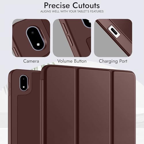 Image of Robustrion Cover Case for OnePlus Pad 4 13.2 inch /OnePlus Pad 3 13.2 inch Cover with [Pencil Holder], Flip Cover Case for One Plus Pad 4 /3 Cover 13.2 inch [Auto Sleep Wake Support] - Brown