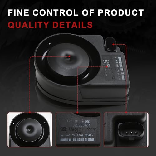 Image of 1K0951605A 1K8951605A Anti Theft Alarm Siren Horn Compatible with VW EOS CC Passat Golf Tiguan Jetta Audi A1 A3 A4 A5 A6 TT Q5 Q7