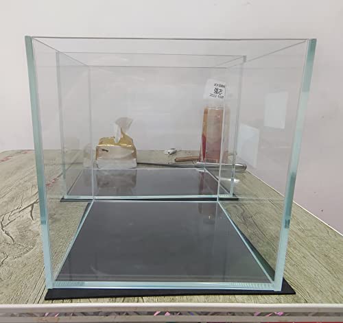 AWXZOM Tanque Nano alto pequeno sem aro, aquário de vidro, tanque Betta (2 galões 7,8 x 7,8 x 7,8 po