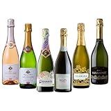 ソムリエ厳選 毎日飲める世界の辛口スパークリングワイン 白・ロゼ 6本セット フランス・イタリア・スペイン・チリ・オーストラリア [ 750ml×6本 ]