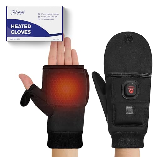 Heated Gloves for Men Women, 3 Heating Level...