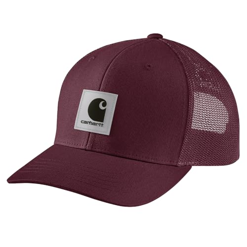 Carhartt Herren Rugged Flex Twill Mesh Back Logo Patch Cap, Port, Einheitsgröße