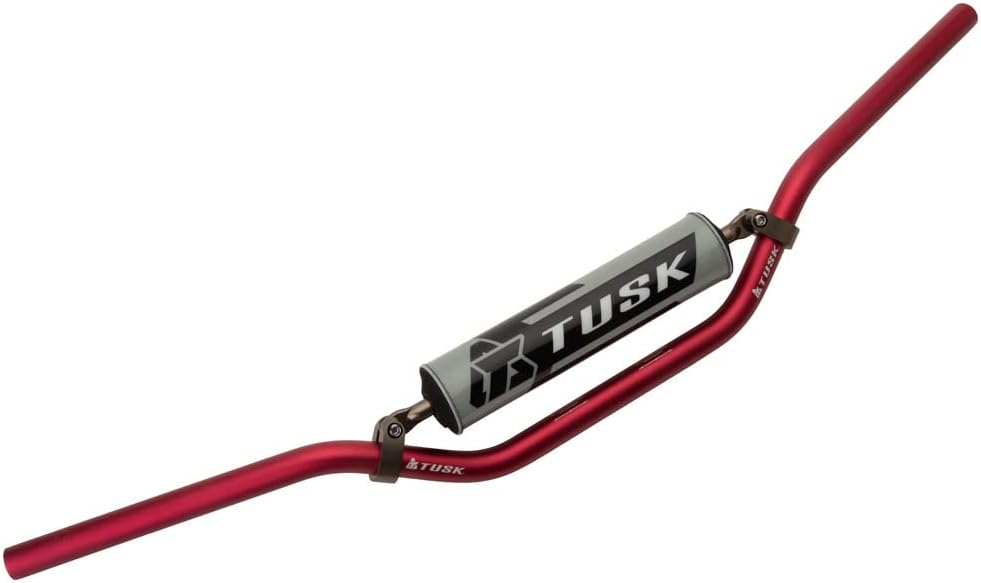 Tusk T-10 Aluminum 7/8" Handlebar CR High Bend Red