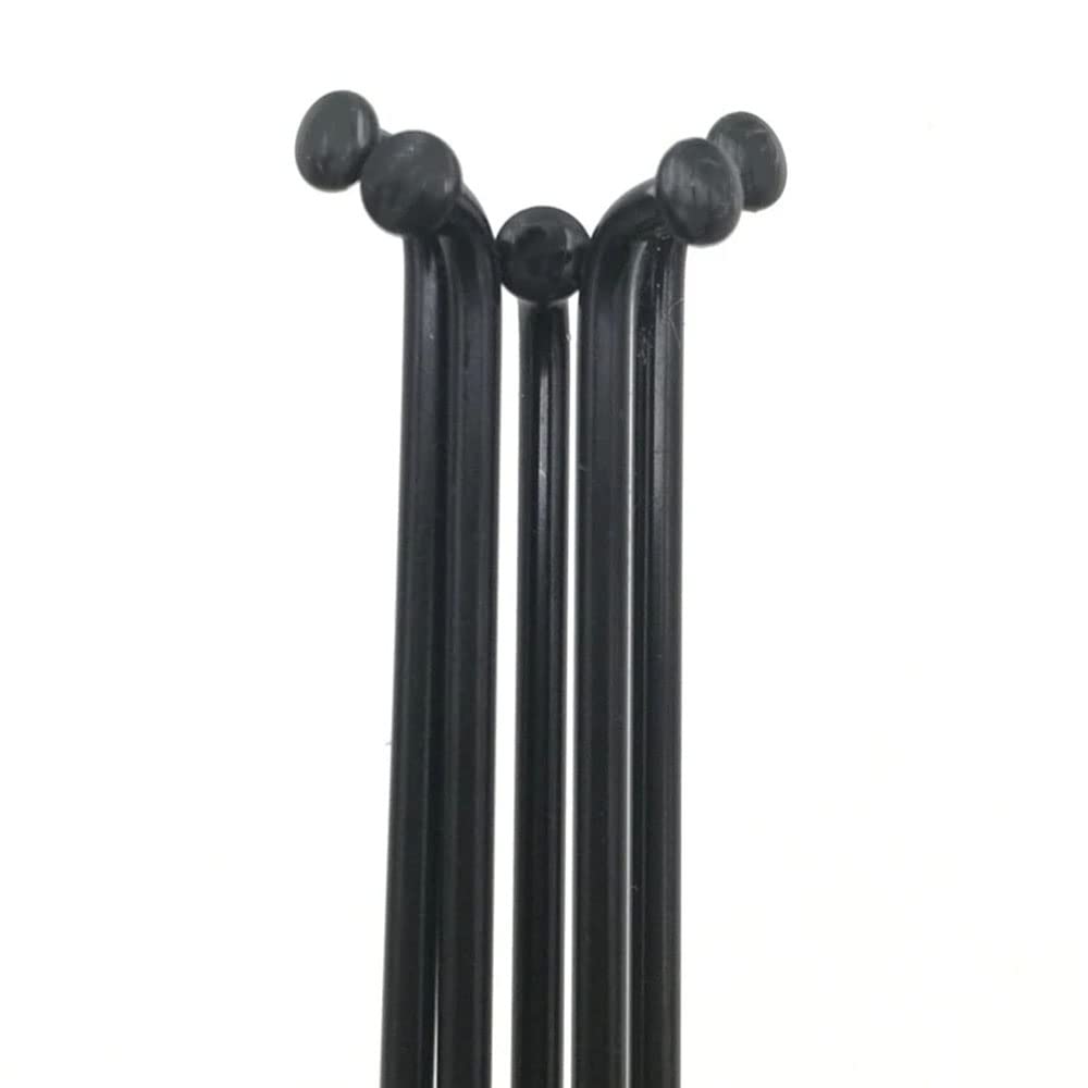 12G E-Bike Speichen Durchmesser 2,6 mm Kohlenstoffstahl Fahrrad Speichen 40 Stück Fahrradspeichen mit Nippeln für MTB/Fat Elektrofahrrad oder Ebike Vorder-/Hinterrad Umbau