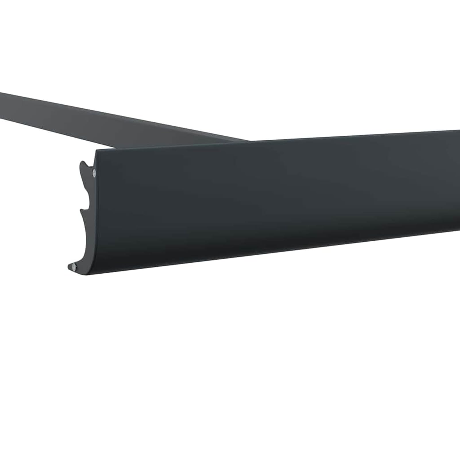 Cadre d'auvent rétractable manuel, anthracite, 450 x 300 cm, cadre en aluminium pour terrasse, balcon, café et restaurant