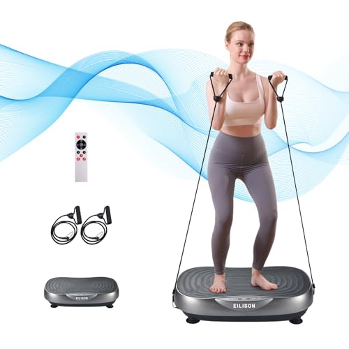 EILISON Glory - Máquina de ejercicio con placa vibratoria, equipo de plataforma de entrenamiento de vibración para todo el cuerpo, para entrenamiento en casa y viajes, pérdida de peso, tonificación y