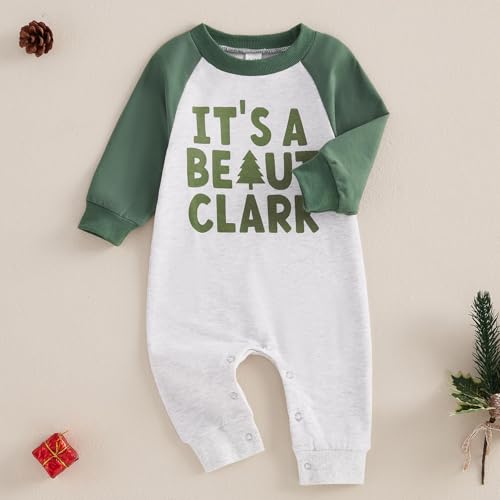 FIOMVA My First Christmas Baby Boy Girl Outfit Infant One Piece Jumpsuit Newborn Christmas Romper Fall Winter Clothes3