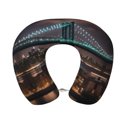 Almohada de cuello memory foam tamaño único negra miniatura 1