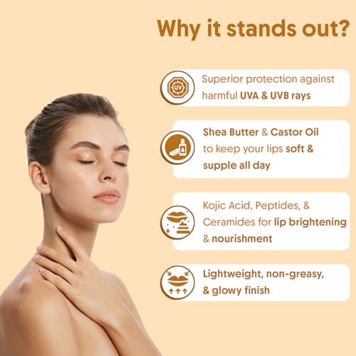 Image of Aravi Organic Sun Protection Combo - Oil-Free Sunscreen Body Lotion SPF 50 PA+++ (200ml) + Lip Glowy Balm SPF 50 PA+++ with Kojic Acid & Peptide (5g)