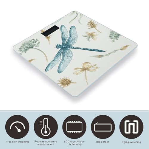 Báscula Digital de Baño Dragonfly Pantalla LCD 400 Lb miniatura 3