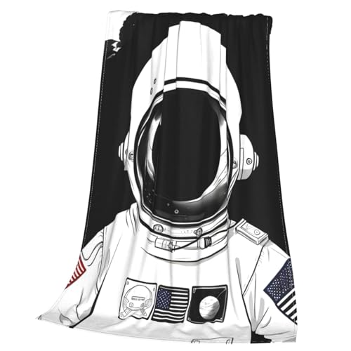 Couverture micro polaire astronaute douce contre le froid du canapé