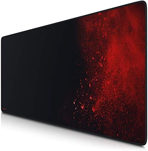 TITANWOLF - XXL Gaming Mouse Pad - 900 x 400 x 3 mm - extra large mouse mat - table mat - extra large size - improved precision and speed - rubber base for stable grip - washable