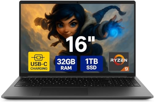 difinity 16,0 Zoll HighEnd Gaming Notebook Made in Germany mit 3 Jahren Garantie! Ryzen9 6900HX 16 Threads 4.9 GHz, Radeon RX 680M 8GB, 32GB DDR5, 1TB, USB 3.0, WLAN, BT, Windows 11, MS Office - #8123