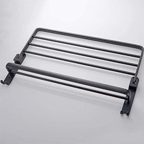 Porte-serviettes pliable avec support de rangement supérieur - 2