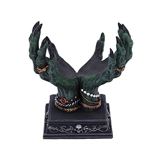 Nemesis Now Beyond The Grave Crystal Ball Holder 15cm, Resin, Black
