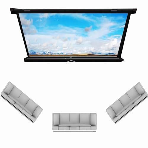 Pantalla de proyector retráctil 72 pulgadas 16:9 portátil