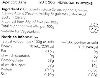 Jam Marmalade Individual Assorted Single Portions Mixed Flavours Selection (40 Portions)