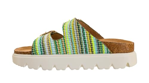 Image of Corkys Footwear Hey Girl Womens 1 inch Rumor Has It Platform Sandals, Featuring Two Adjustable Buckles, A soft Footbed, And A Lug Outsole, Perfect For Summer