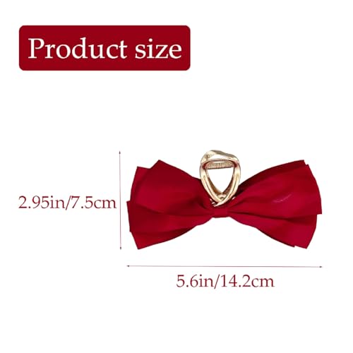 4 PCS Pinzas para cabello con diseño de lazo | Clips para el cabello miniatura 3