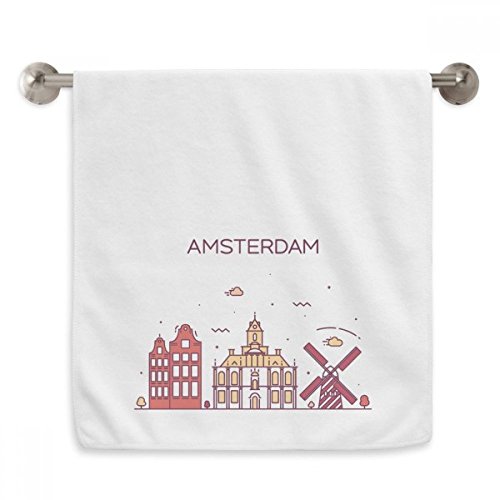 Serviette moelleuse Amsterdam Flat Landmark pour un Séchage Délicat - 2