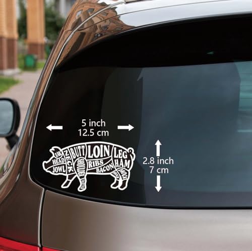 Calcomanías de chef impermeables hechas de vinilo duradero para coche y portátiles 8