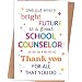 gerdiny Thank You Gift Card for School Counselor, Appreciation Card for School Counselor, National Schools Counselors Appreciation Week