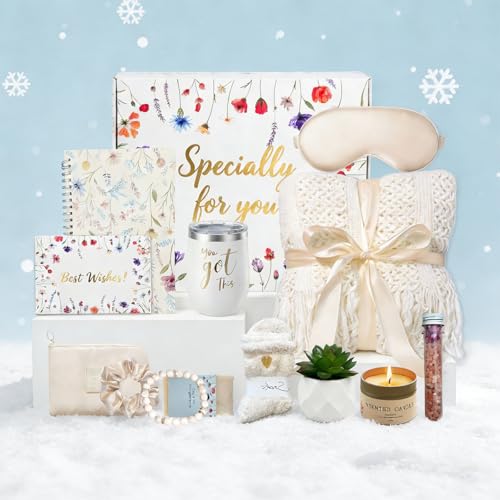 15pcs Get Well Soon Gifts Basket for Women - After Surgery, Self Care Gifts Package with...