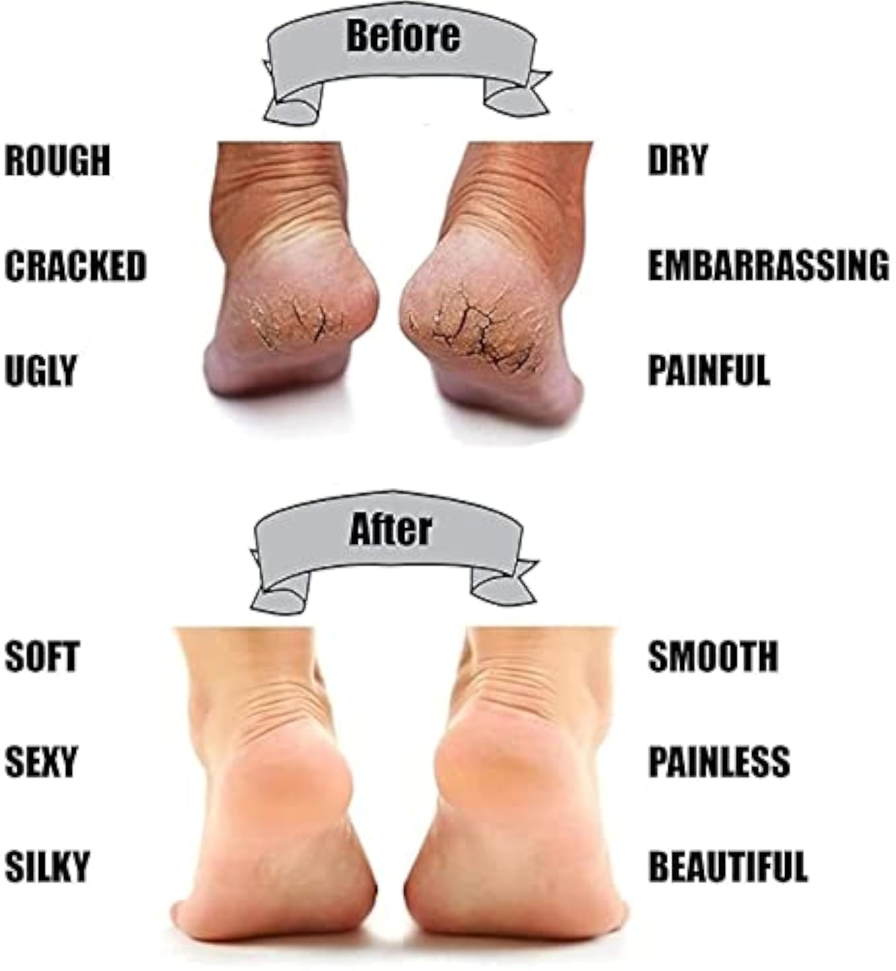 Silicone Gel Full Heel Pad Socks for Pain Relief, Comfort