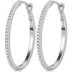 C1-oval hoop earrings 38mm