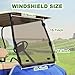 TechInovat Tinted/Smoke Golf Cart Windshield Club Car DS for 2000.5 - UP Fold Down