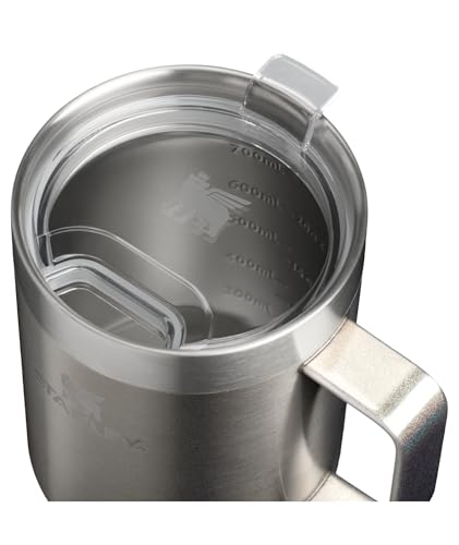 Image of STANLEY The Everyday Suburban Mug | 24 oz | Drink Through Lid | Cup for Coffee, Tea and Drinks | Insulated Stainless Steel Coffee Mug | BPA-Free | Steel Shimmer