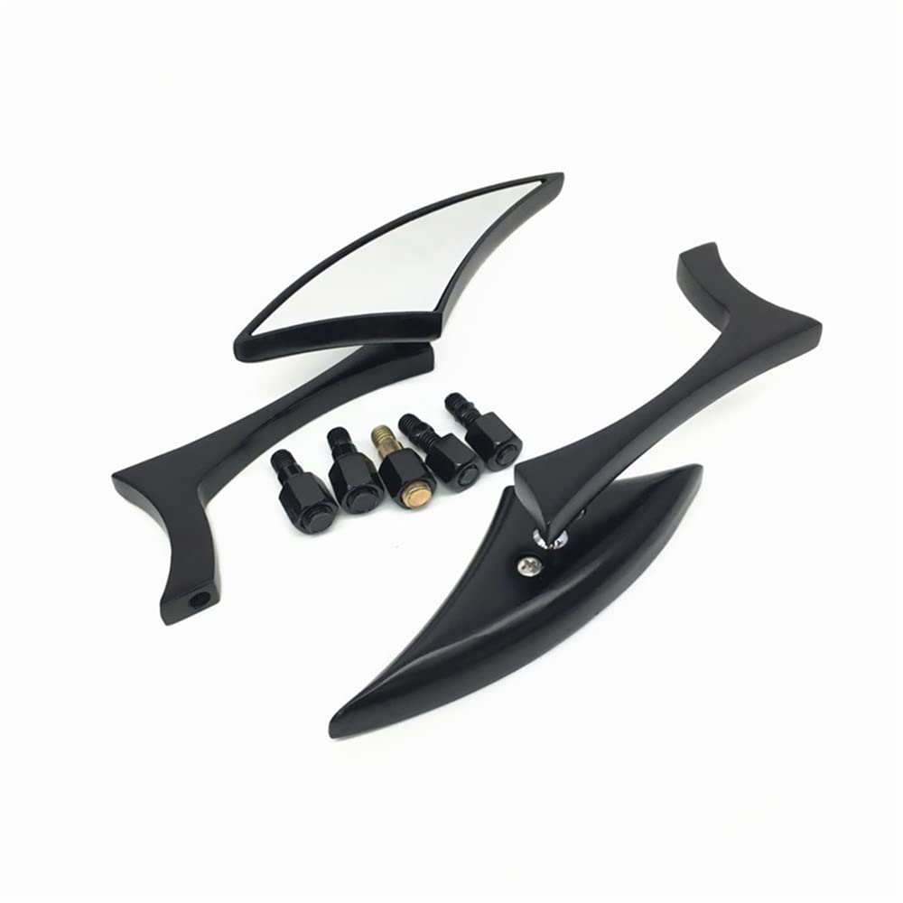 Rétroviseurs latéraux moto 8mm 10mm universels pour Yamaha MT-07 FZ-09 noir