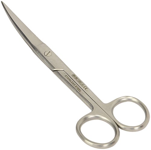 Gima - Gebogene Chirurgische Schere, Spitze Ende, aus Edelstahl, 14.5 cm