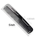 Soft 'N Style (2 Pack) - 8 inch Styling Essentials Round Handle Comb included 5" Favorict Pocket Comb - Image 3
