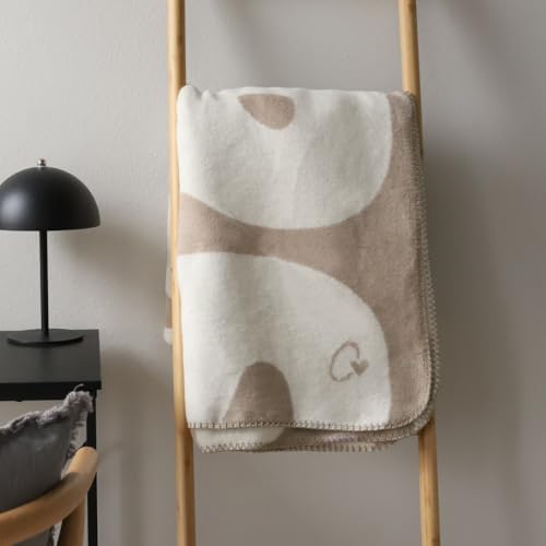 Odernichtoderdoch Kuscheldecke „Amore“ - 150 x 200 cm - Häkelsaum, weich, Deine Lieblingsdecke, fair produziert in Deutschland, Home-Accessoire