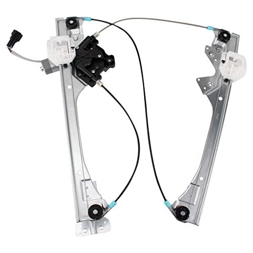 Image of TRQ Front Driver Side Power Window Motor and Regulator Assembly One Touch Anti Pinch Compatible with 2015-2020 Ford Edge